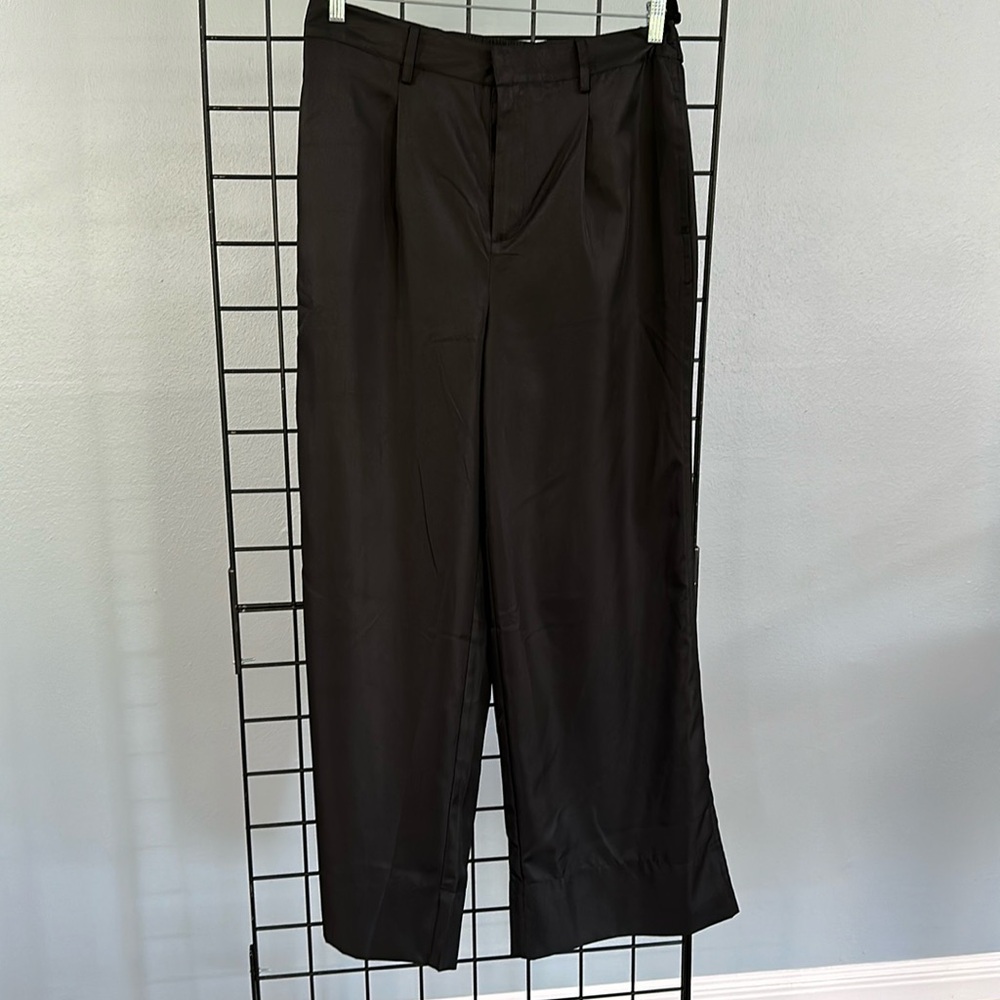 Plus size wide leg trousers